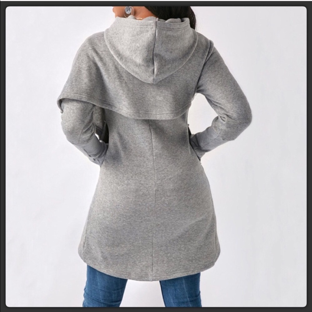 🚨 ONLY 1 (XL) LEFT!!! Black “Faith” Grey Hoodie - Picture 2 of 2